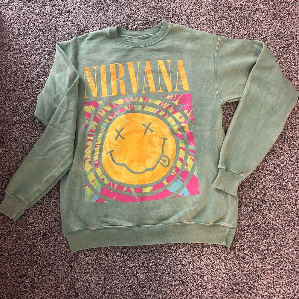 Nirvana Acid wash crewneck